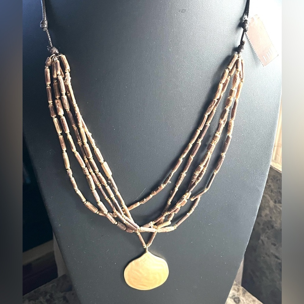 J. Jill Beaded Pendant Necklace. NWT